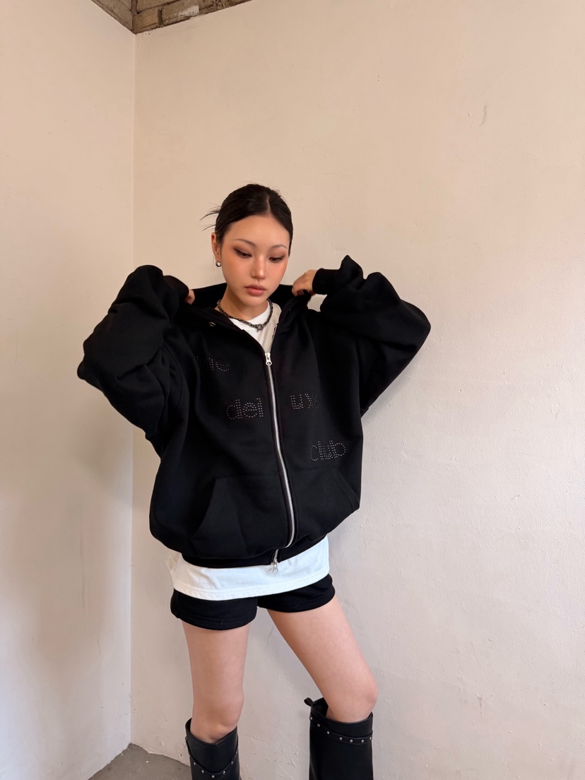 SEEOT韓國東大門代購女士新品時尚休閑26春夏夾克拉鏈連帽衫SEEOT夾克圖色3