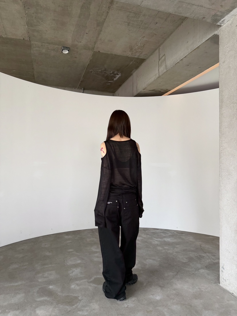 SEEOT韓國直郵女士新款時尚熱賣休閑褲男女同款水洗棉口袋SEEOT休閑褲