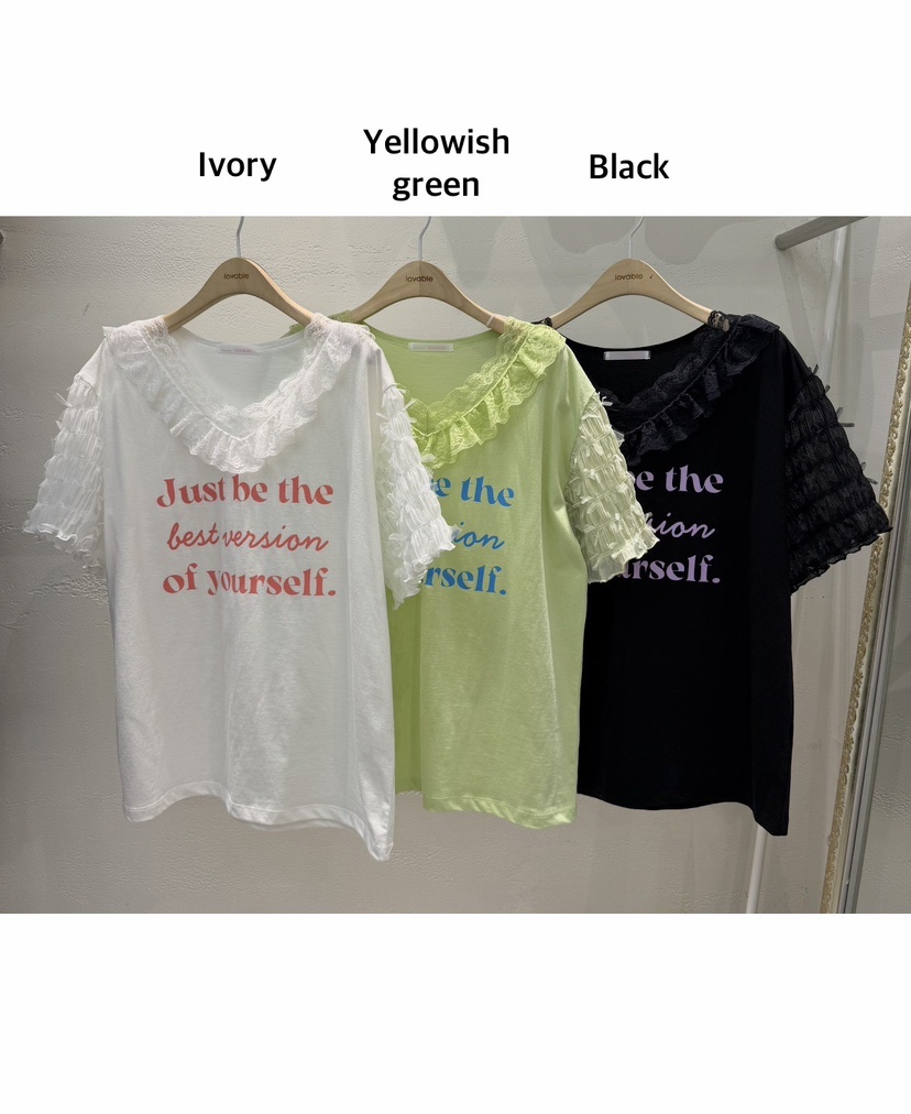 LOVABLE韓國東大門直郵女士新品職業26春夏時尚休閑熱賣T恤LOVABLET恤