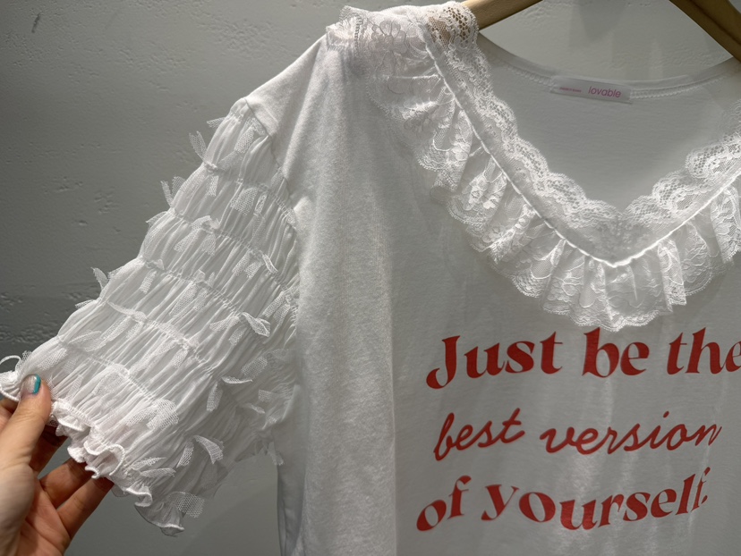 LOVABLE韓國東大門直郵女士新品職業26春夏時尚休閑熱賣T恤LOVABLET恤