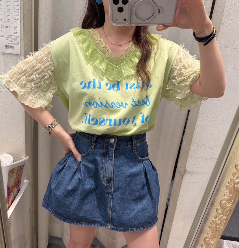 LOVABLE韓國東大門直郵女士新品職業26春夏時尚休閑熱賣T恤LOVABLET恤