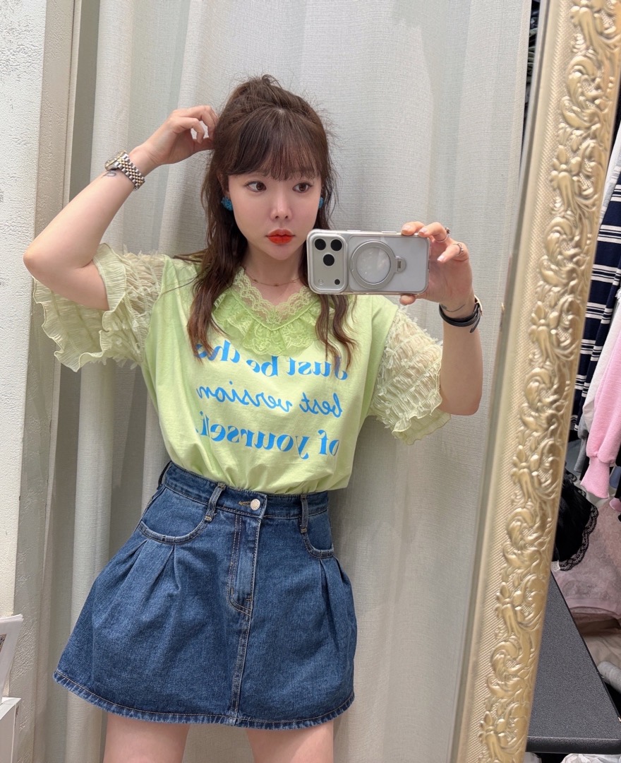 LOVABLE韓國東大門直郵女士新品職業26春夏時尚休閑熱賣T恤LOVABLET恤