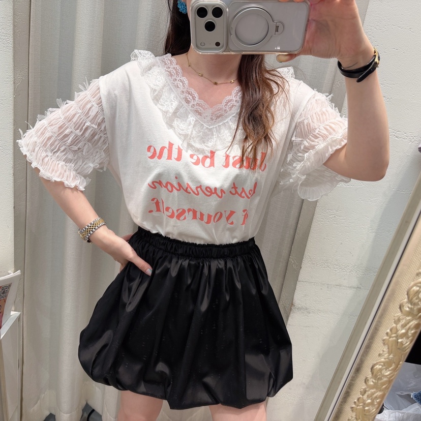 LOVABLE韓國東大門直郵女士新品職業26春夏時尚休閑熱賣T恤LOVABLET恤