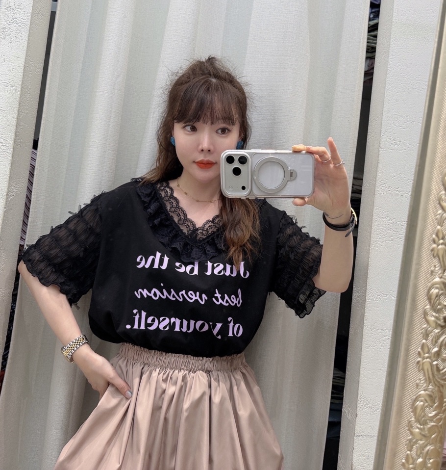 LOVABLE韓國東大門直郵女士新品職業26春夏時尚休閑熱賣T恤LOVABLET恤