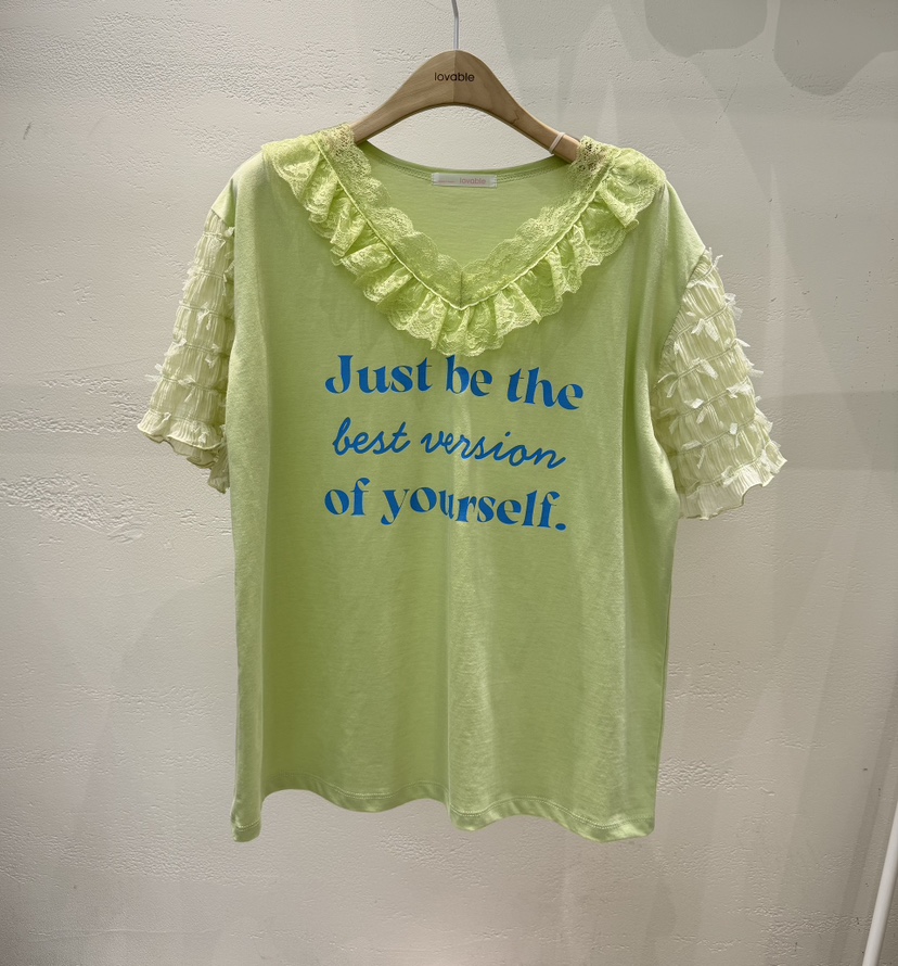 LOVABLE韓國東大門直郵女士新品職業26春夏時尚休閑熱賣T恤LOVABLET恤圖色1