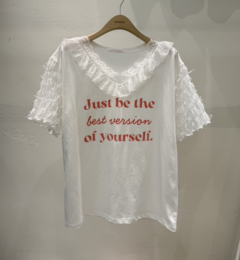 LOVABLE韓國東大門直郵女士新品職業26春夏時尚休閑熱賣T恤LOVABLET恤圖色2