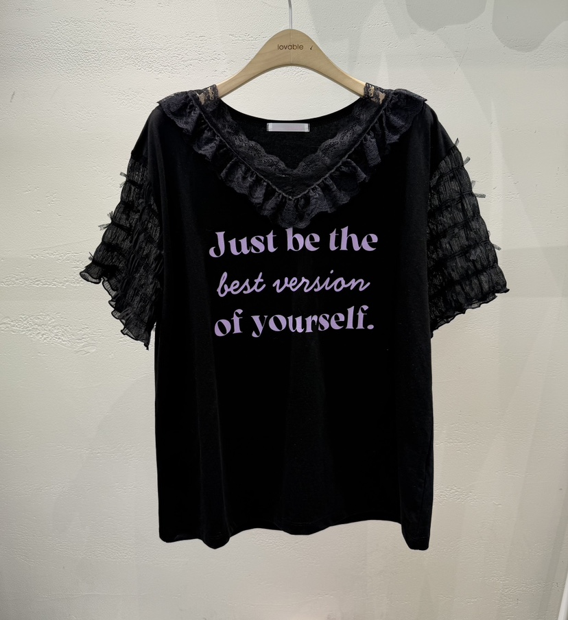 LOVABLE韓國東大門直郵女士新品職業26春夏時尚休閑熱賣T恤LOVABLET恤圖色3