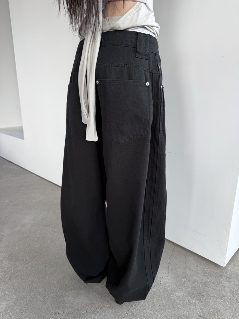 SEEOT韓國直郵女士新款熱賣推薦時尚休閑休閑褲男女同款水洗SEEOT休閑褲