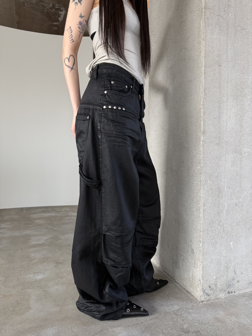 SEEOT韓國直郵女士新品人氣職業推薦休閑褲男女同款天絲涂層SEEOT休閑褲