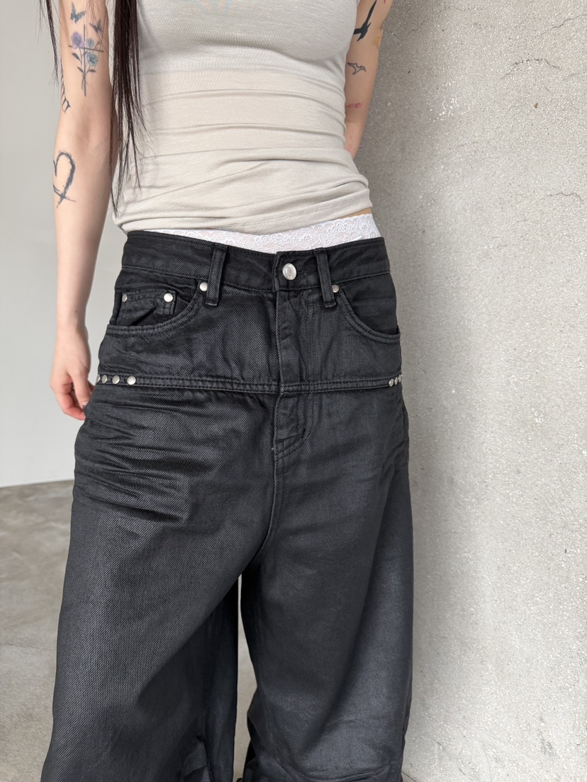 SEEOT韓國直郵女士新品人氣職業推薦休閑褲男女同款天絲涂層SEEOT休閑褲