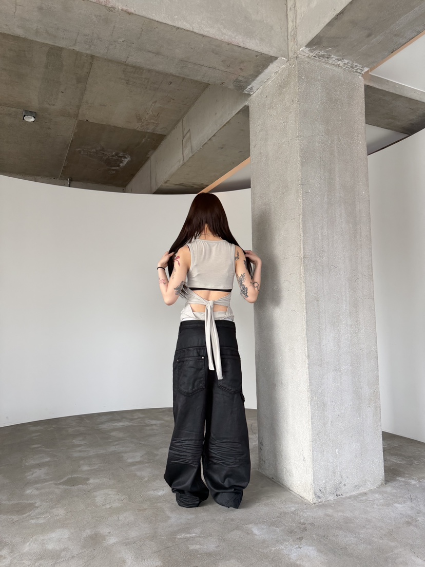 SEEOT韓國直郵女士新品人氣職業推薦休閑褲男女同款天絲涂層SEEOT休閑褲