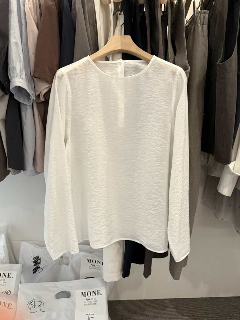 MONE-A韓國直郵女裝新品熱賣26春夏職業時尚人氣襯衫蕾絲衫MONE-A襯衫/蕾絲衫圖色1