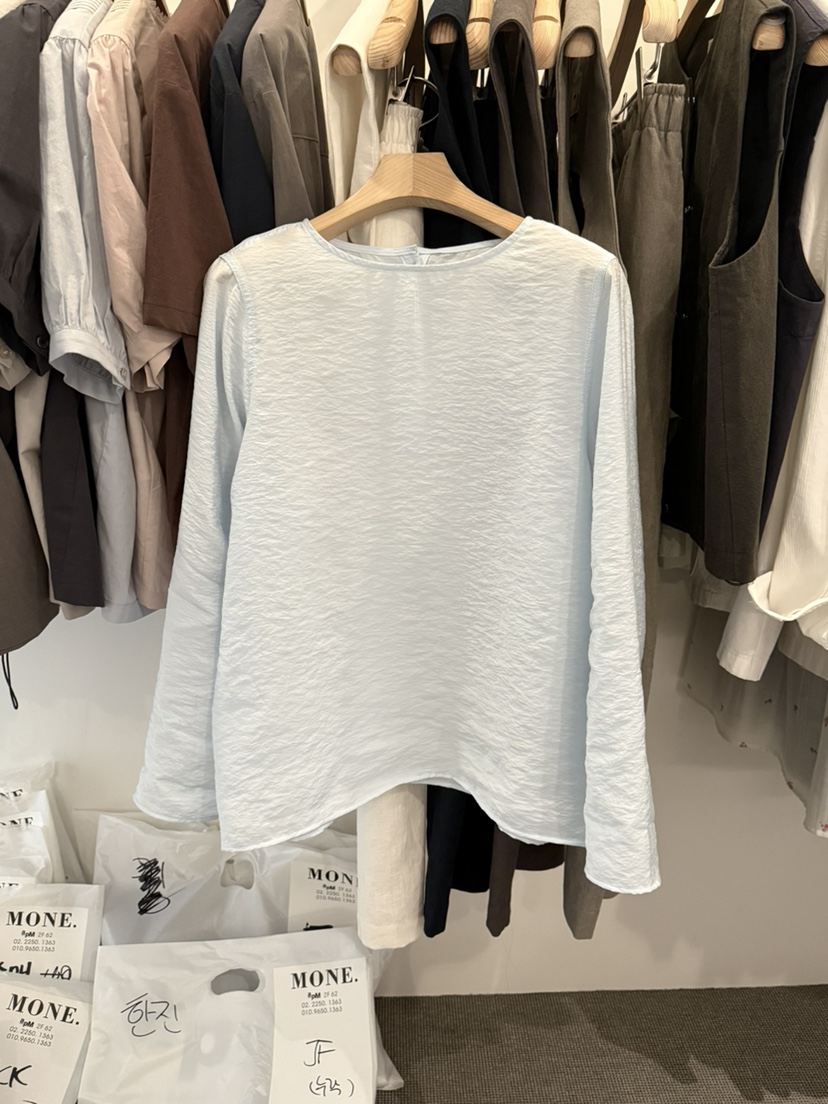 MONE-A韓國直郵女裝新品熱賣26春夏職業時尚人氣襯衫蕾絲衫MONE-A襯衫/蕾絲衫圖色2