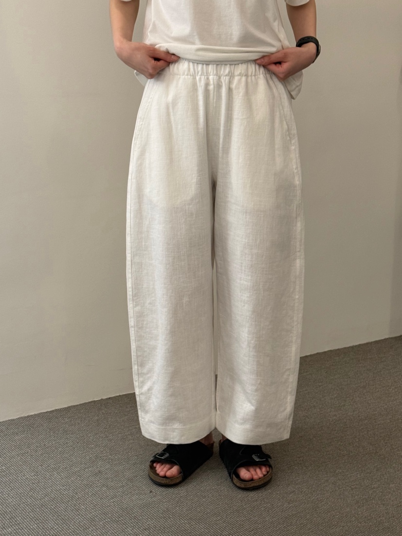 MONE-A韓國直郵女裝新款休閑推薦職業26春夏時尚休閑褲亞麻MONE-A休閑褲圖色1