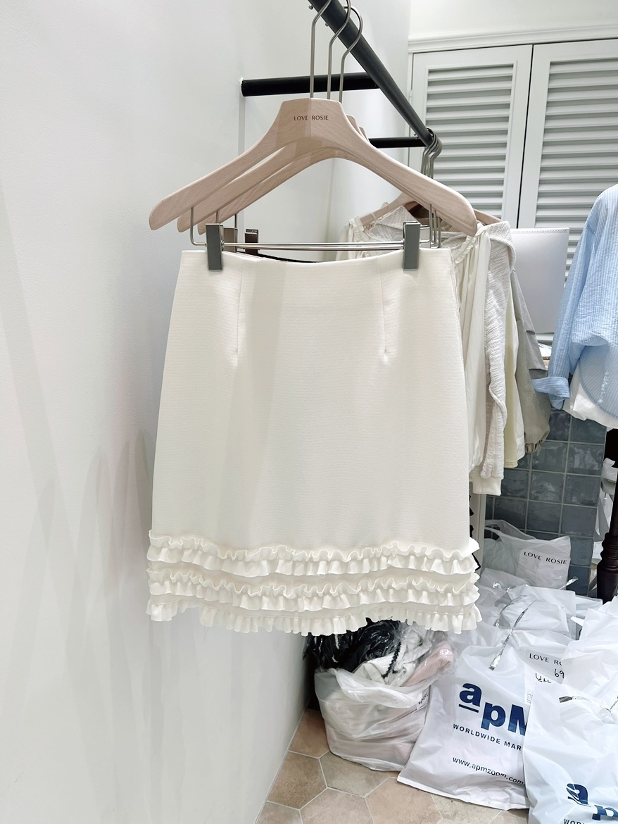 LOVE ROSIE韓國東大門直郵女裝新款休閑時尚26春夏短裙荷葉邊LOVE ROSIE短裙圖色2