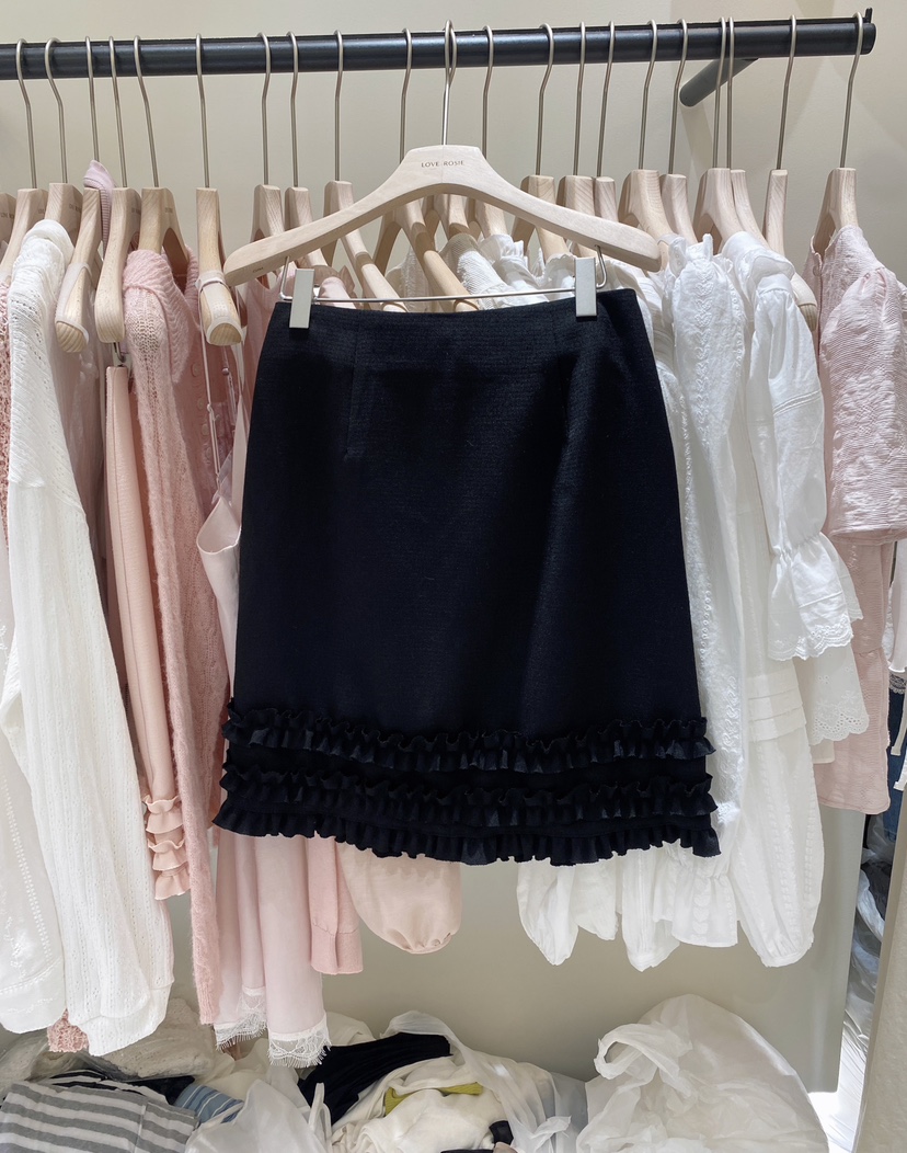 LOVE ROSIE韓國東大門直郵女裝新款休閑時尚26春夏短裙荷葉邊LOVE ROSIE短裙圖色3