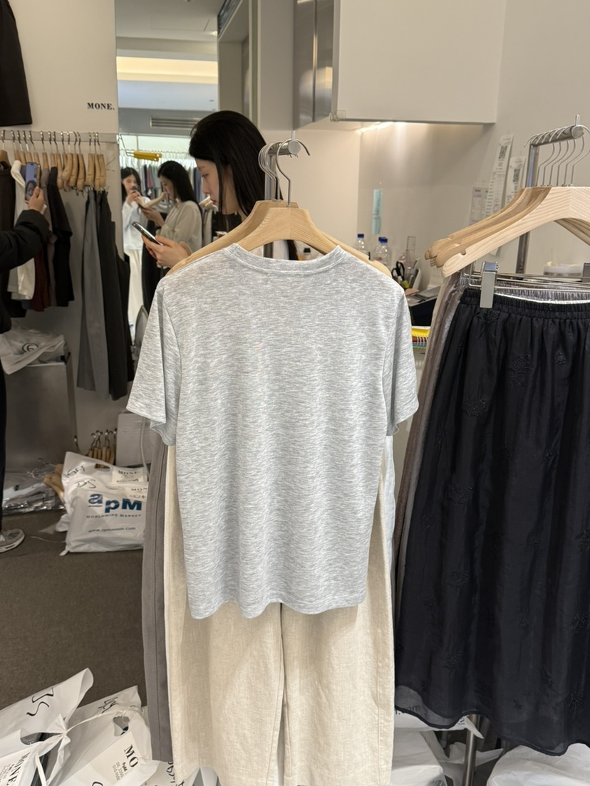 MONE-A韓國東大門代購女裝新款26春夏人氣職業時尚休閑T恤MONE-AT恤