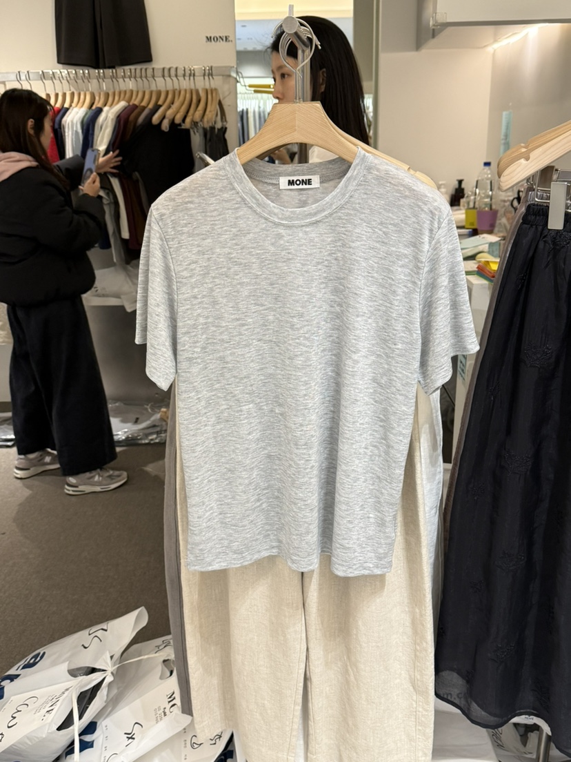 MONE-A韓國東大門代購女裝新款26春夏人氣職業時尚休閑T恤MONE-AT恤圖色1