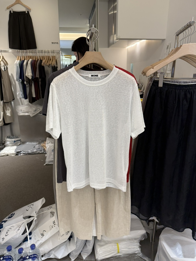 MONE-A韓國東大門代購女裝新款26春夏人氣職業時尚休閑T恤MONE-AT恤圖色2