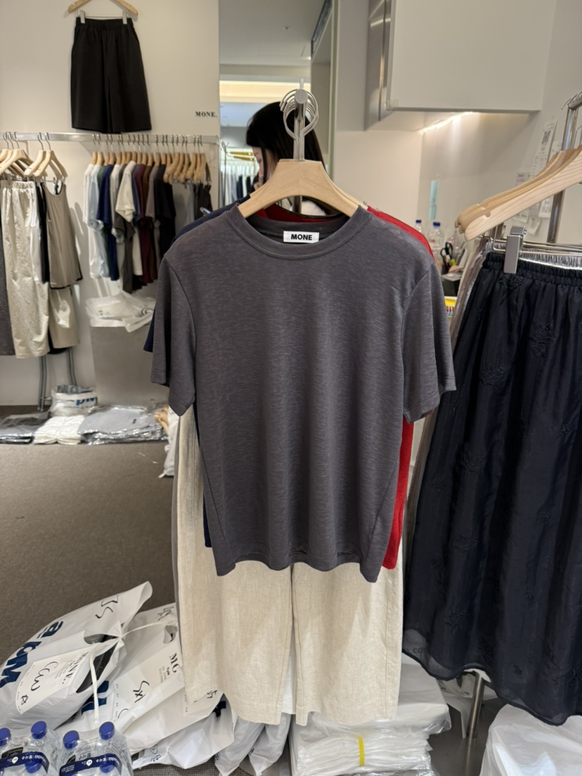 MONE-A韓國東大門代購女裝新款26春夏人氣職業時尚休閑T恤MONE-AT恤圖色3