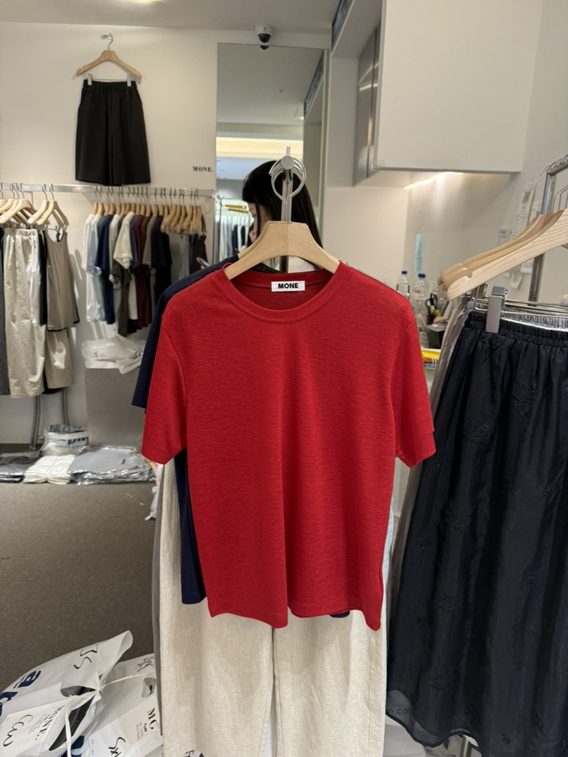 MONE-A韓國東大門代購女裝新款26春夏人氣職業時尚休閑T恤MONE-AT恤圖色4