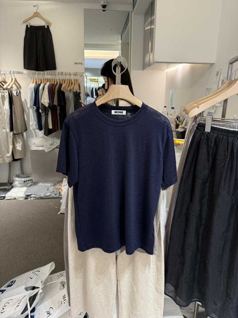 MONE-A韓國東大門代購女裝新款26春夏人氣職業時尚休閑T恤MONE-AT恤圖色5