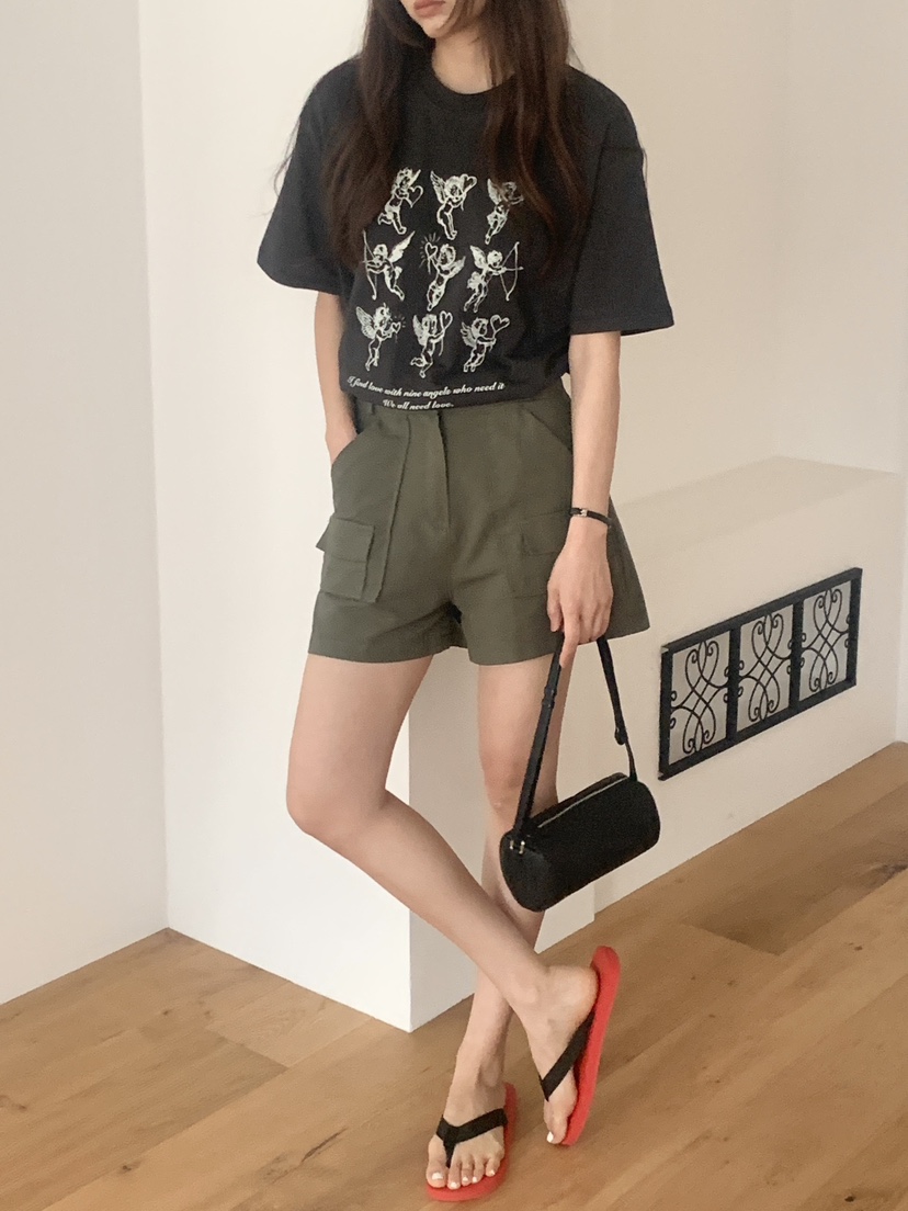 空韓國代購女裝新品職業熱賣推薦休閑26春夏時尚人氣T恤空T恤