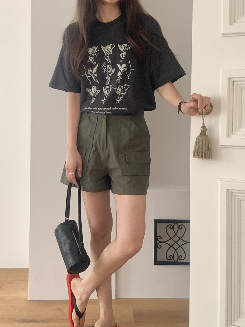 空韓國代購女裝新品職業熱賣推薦休閑26春夏時尚人氣T恤空T恤