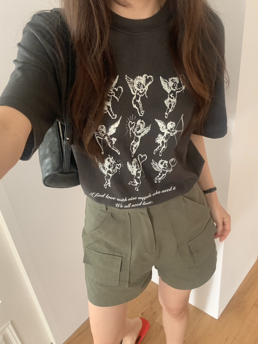 空韓國代購女裝新品職業熱賣推薦休閑26春夏時尚人氣T恤空T恤