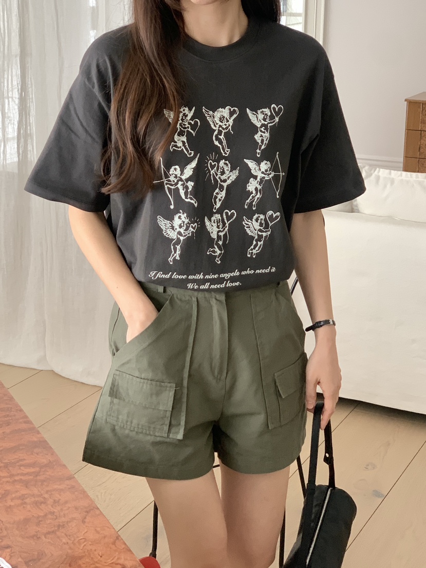 空韓國代購女裝新品職業熱賣推薦休閑26春夏時尚人氣T恤空T恤