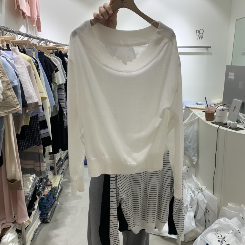 BY BOMI韓國東大門直郵女裝新品熱賣人氣針織衫不含項鏈BY BOMI針織衫圖色1