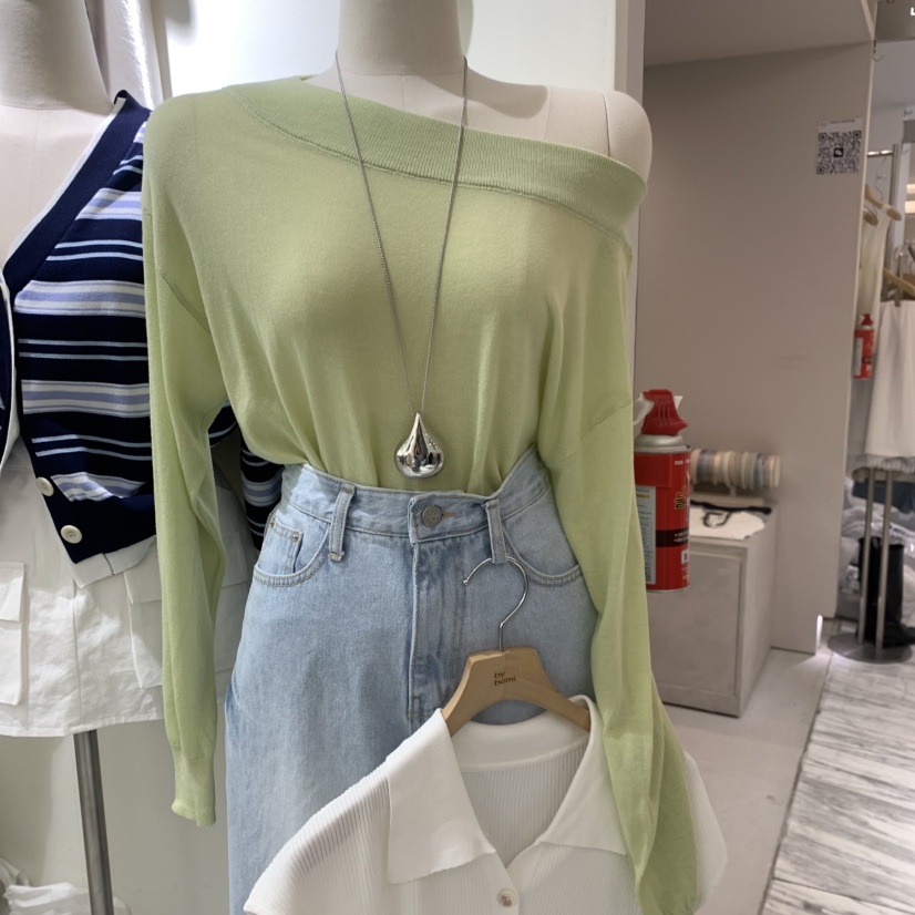 BY BOMI韓國東大門直郵女裝新品熱賣人氣針織衫不含項鏈BY BOMI針織衫圖色4