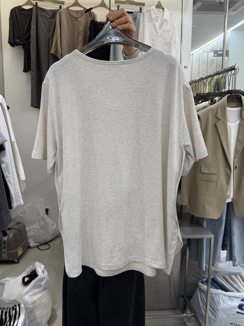 THE SIL韓國代購女士新款人氣熱賣26春夏職業推薦T恤U領THE SIL/1 2ILLYT恤