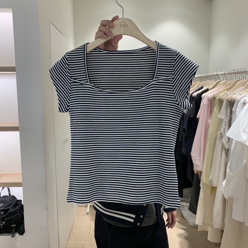 LIFFEY韓國東大門代購女士新品推薦人氣休閑熱賣時尚職業T恤LIFFEYT恤圖色3