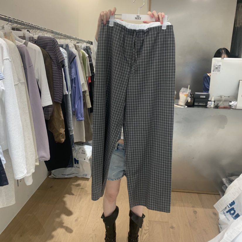 MEET ME韓國直郵女士新款熱賣人氣職業26春夏時尚休閑褲MEET ME休閑褲圖色1