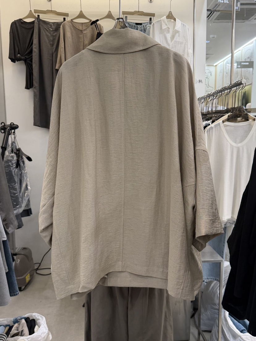 THE SIL韓國東大門代購女裝新款26春夏時尚長款風衣亞麻THE SIL/1 2ILLY長款風衣
