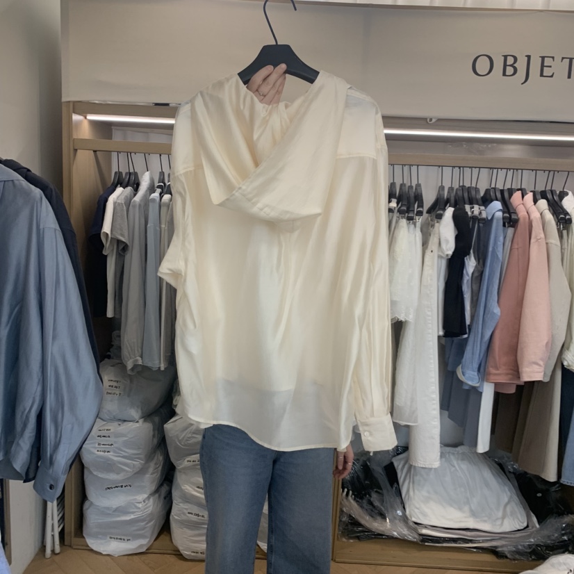 OBJET/LOVEUSU韓國代購女裝新款時尚熱賣襯衫蕾絲衫連帽衫OBJET/LOVEUSU襯衫/蕾絲衫