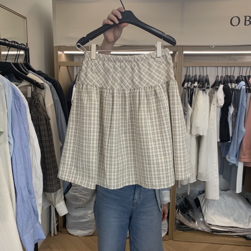 OBJET/LOVEUSU韓國直郵女裝新品人氣時尚26春夏半身裙中短裙OBJET/LOVEUSU半身裙/中短裙