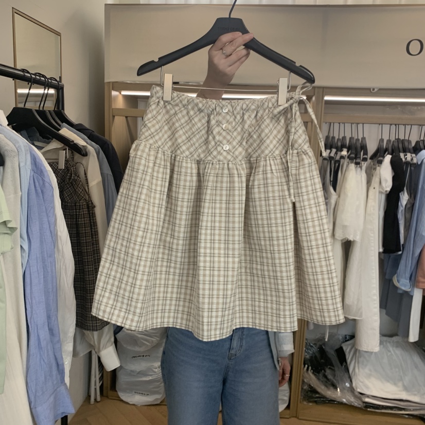 OBJET/LOVEUSU韓國直郵女裝新品人氣時尚26春夏半身裙中短裙OBJET/LOVEUSU半身裙/中短裙圖色1