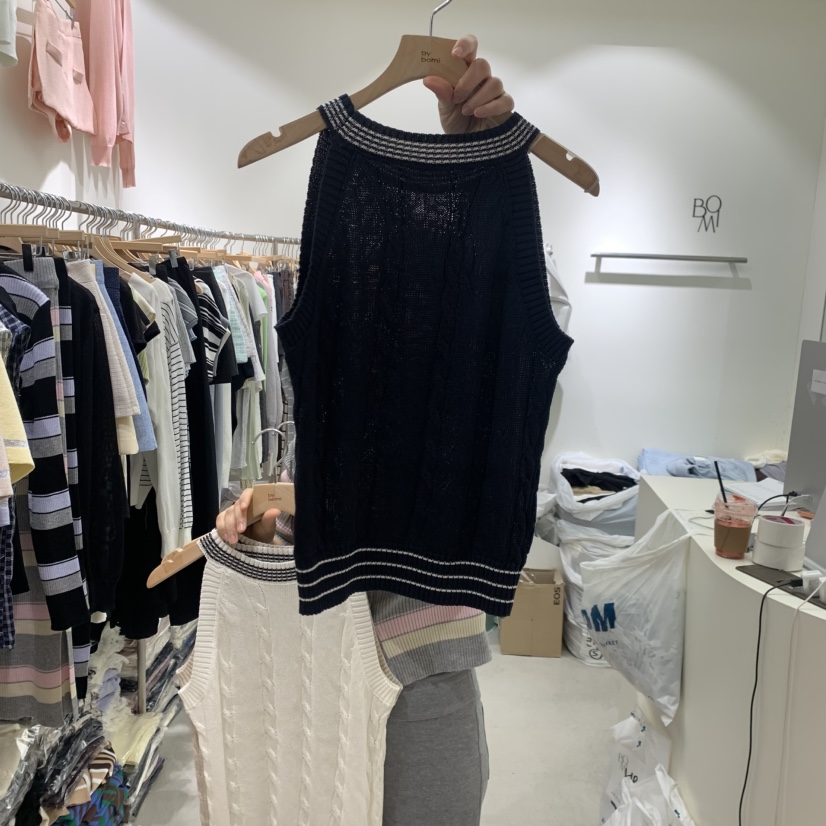 BY BOMI韓國東大門直郵女士新款熱賣人氣推薦吊帶背心露肩BY BOMI吊帶/背心圖色3