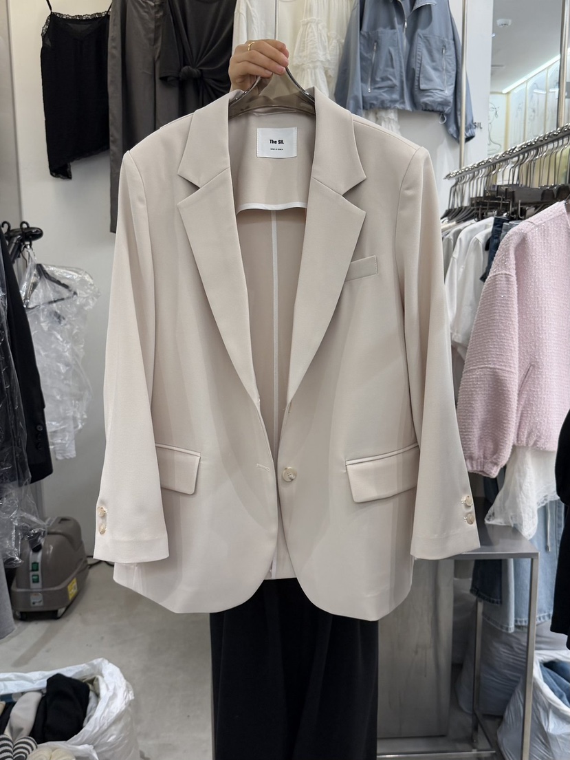 THE SIL韓國直郵女士新款推薦26春夏休閑人氣熱賣職業夾克THE SIL/1 2ILLY夾克圖色1