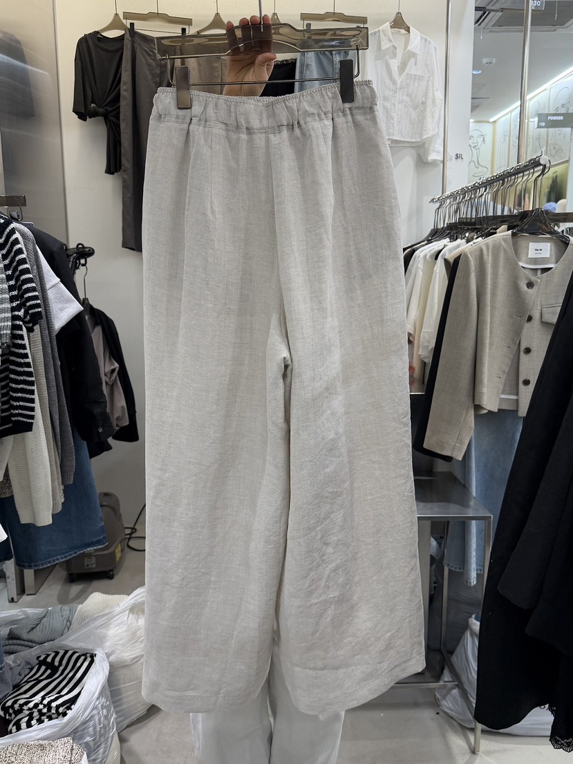 THE SIL韓國代購女士新款職業熱賣休閑人氣休閑褲亞麻布THE SIL/1 2ILLY休閑褲