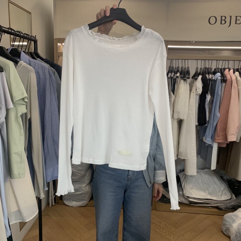 OBJET/LOVEUSU韓國直郵實拍女士新款休閑熱賣26春夏長袖T恤OBJET/LOVEUSU長袖T恤圖色1