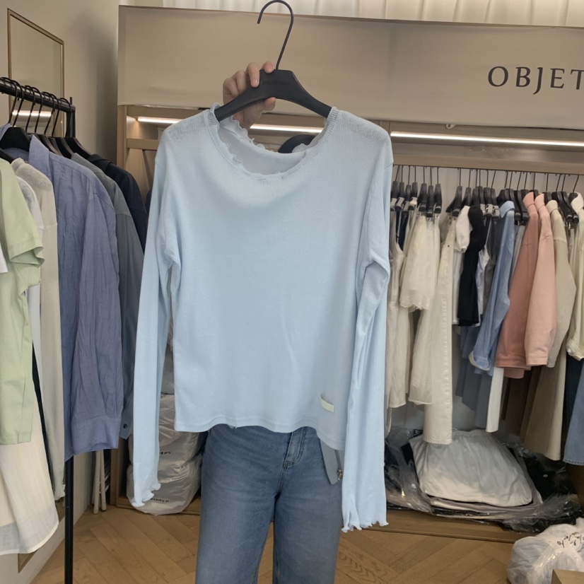 OBJET/LOVEUSU韓國直郵實拍女士新款休閑熱賣26春夏長袖T恤OBJET/LOVEUSU長袖T恤圖色3