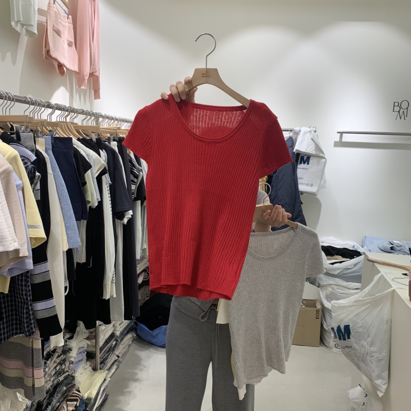 BY BOMI韓國東大門直郵女裝新款推薦人氣熱賣休閑時尚T恤BY BOMIT恤圖色2