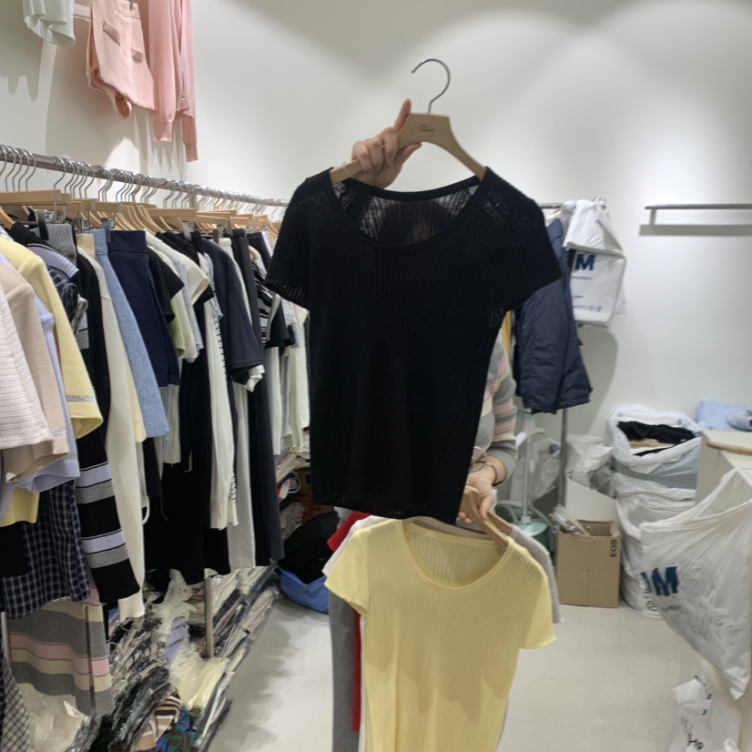 BY BOMI韓國東大門直郵女裝新款推薦人氣熱賣休閑時尚T恤BY BOMIT恤圖色4