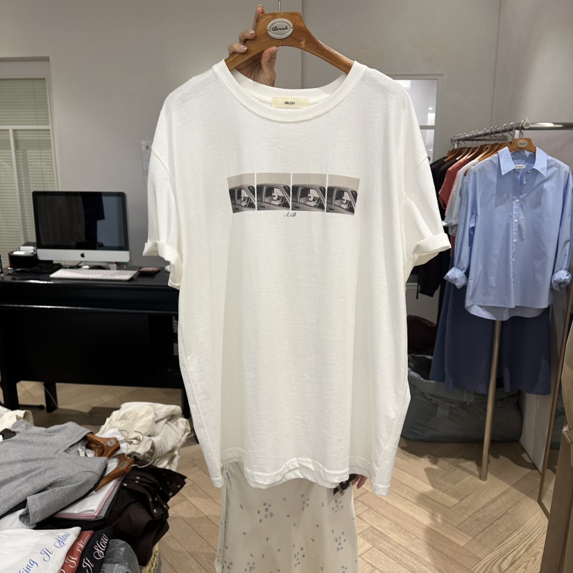 BRUSH-P/MULETTE韓國直郵實拍女裝新品職業熱賣推薦T恤BRUSH-P/MULETTET恤圖色1