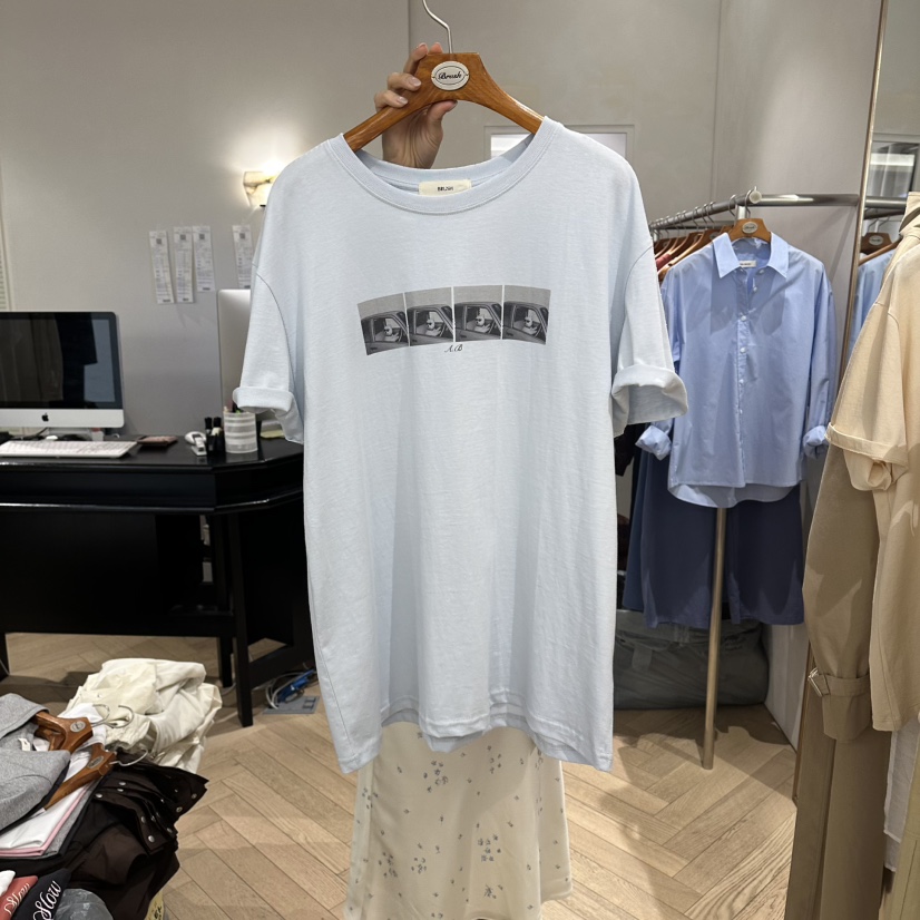 BRUSH-P/MULETTE韓國直郵實拍女裝新品職業熱賣推薦T恤BRUSH-P/MULETTET恤圖色2