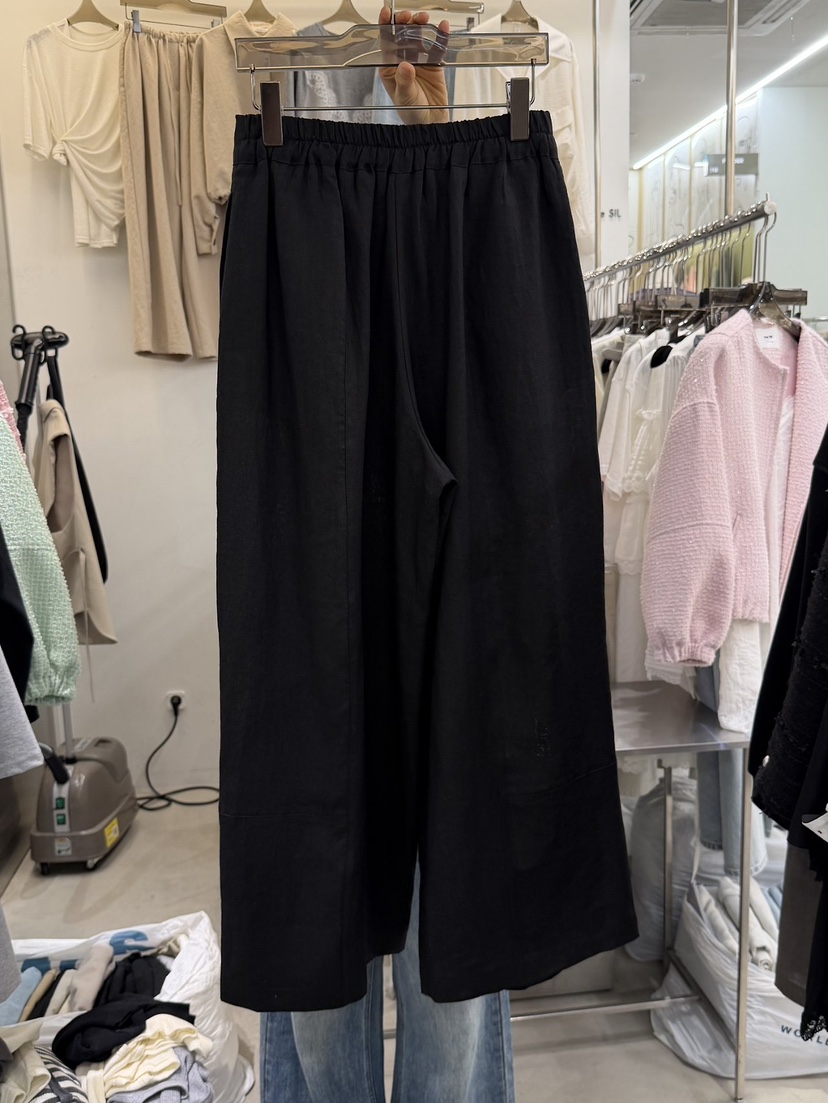 THE SIL韓國東大門直郵女裝新品熱賣推薦休閑褲亞麻紐扣THE SIL/1 2ILLY休閑褲