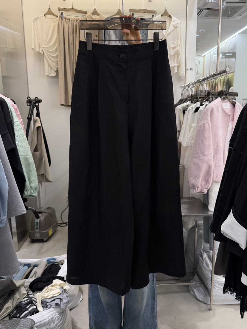 THE SIL韓國東大門直郵女裝新品熱賣推薦休閑褲亞麻紐扣THE SIL/1 2ILLY休閑褲圖色2